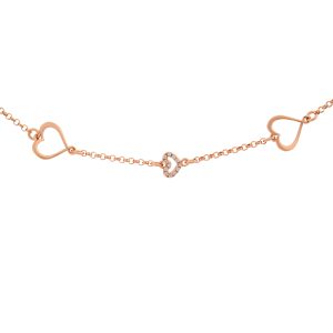 Orphelia ‘Alfina’ WoMens 925 Sterling Silver Bracelet – Rose ZA-7383 – One Size