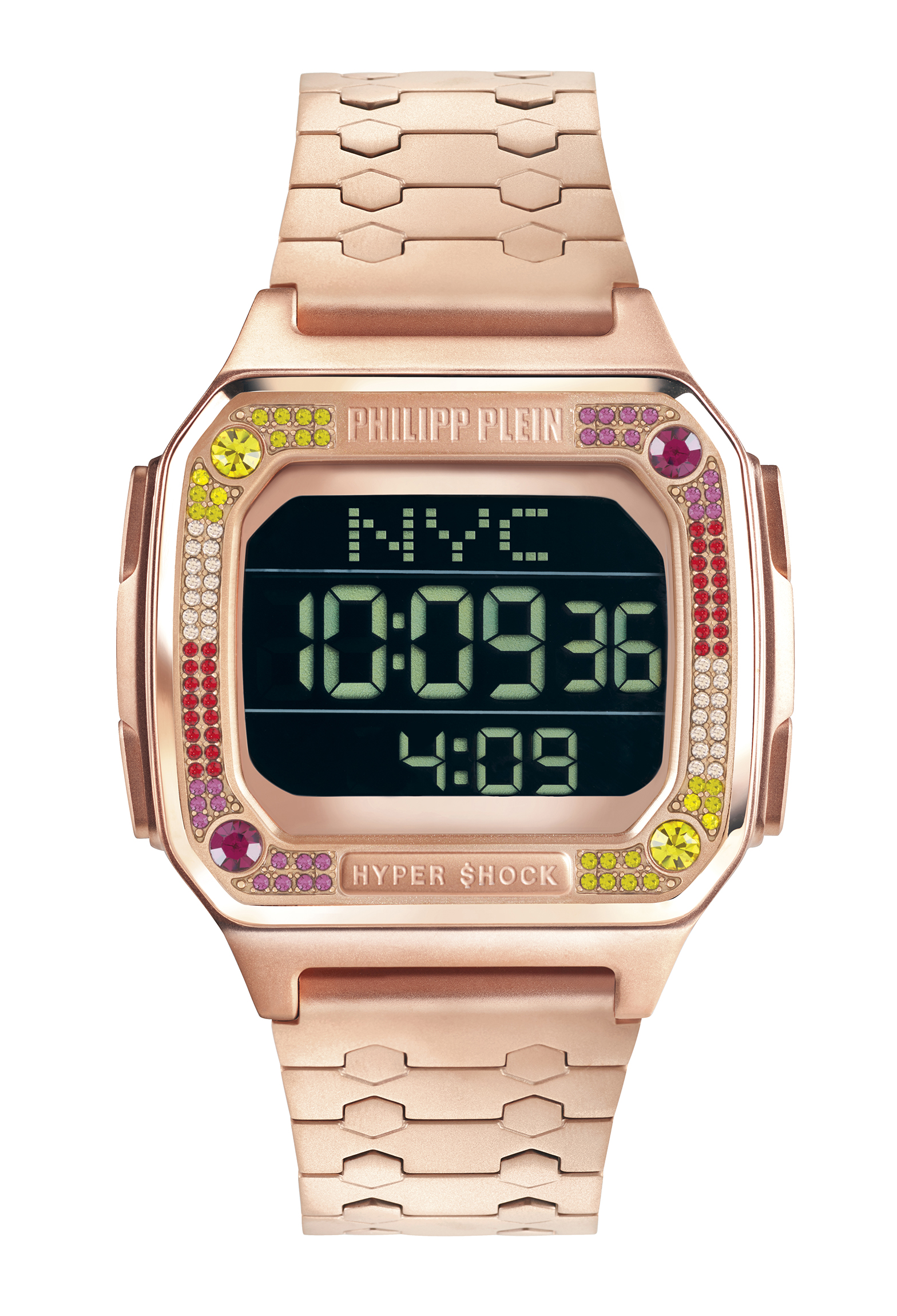 Philipp Plein Hyper $hock Unisex's Rose Gold Watch PWHAA0821 Stainless Steel - One Size