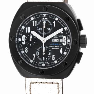 Montres de Luxe Mens Tan Watch – Black – One Size