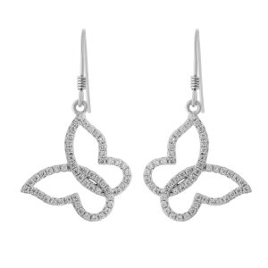 Orphelia WoMens 925 Sterling Silver Drop Earrings – ZO-5265 – One Size