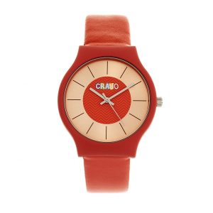 Crayo Trinity Unisex Watch – Red Stainless Steel – One Size