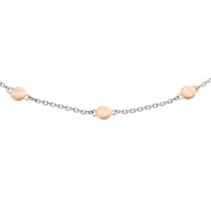 Orphelia ‘Aurelie’ WoMens 925 Sterling Silver Bracelet – Silver/Rose ZA-7385 – Silver & Rose Gold – One Size