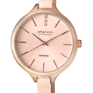 Johan Eric : herlev slim WoMens pink watch…. Leather – One Size