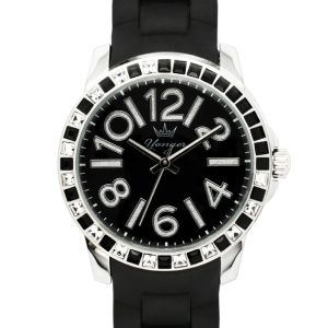 Yonger 2 Womens and Bresson: Watch – Black Rubber – One Size