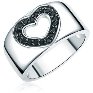 Rafaela Donata Womens Female Sterling Silver Ring – Size K