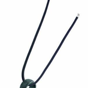 Police Unisex : Burnout Necklace – Silver Leather – One Size