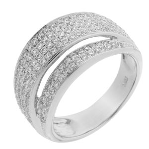 Orphelia WoMens 925 Sterling Silver Ring – ZR-3520 – Size Q