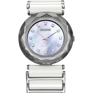 Jowissa : womens safira 99 mother of pearl watch – White – One Size