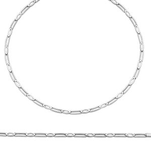 Orphelia WoMens 925 Sterling Silver Set: Chain + Bracelet – SET-034 – One Size