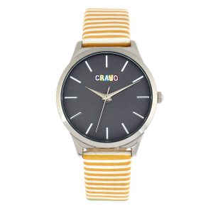 Crayo Aboard Unisex Watch – Yellow Stainless Steel – One Size