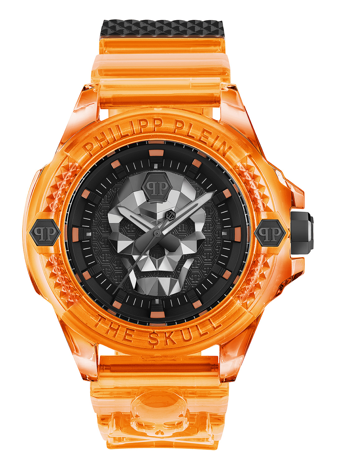Philipp Plein The $kull Scuba Duba Edition Mens Orange Watch PWWAA0824 - One Size