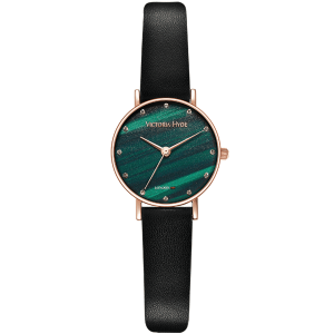 Victoria Hyde London Womens Watch Loughton Pearl, black green Stainless Steel – One Size
