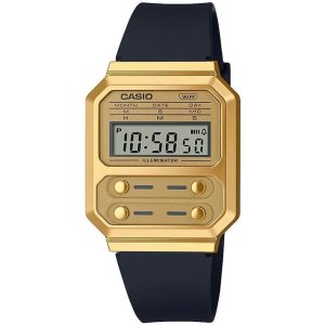 Casio Collection Vintage Unisex’s Black Watch A100WEFG-9AEF – One Size