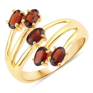 Rafaela Donata Womens Khushi Female Sterling Silver Ring – Gold – Size N