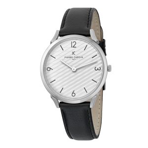 Pierre Cardin Pigalle Stripes Mens Black Watch CPI.2016 Leather – One Size