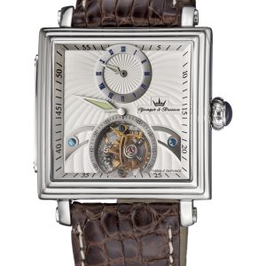 Yonger Mens Brown Leather Band Watch Crocodile – One Size