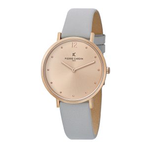 Pierre Cardin Belleville Simplicity WoMens Grey Watch CBV.1011 Leather – One Size