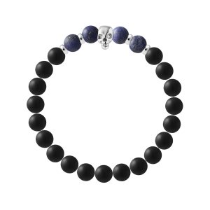 Rodney & Rolf Womens Bracelet Silver Sterling 925 Salt Lake City – Blue – Size Large