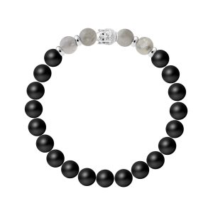 Rodney & Rolf Womens Bracelet Silver Sterling 925 Chandler – Grey – Size 6 inches (Bracelets)