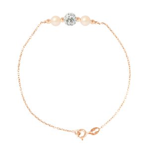 Diadema Womens – Bracelet Freshwater Pearls – Love Jewelry Collection Silver Sterling – One Size