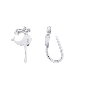Lova – Lola Van Der Keen Womens Earrings – For You Collection Silver Sterling – One Size