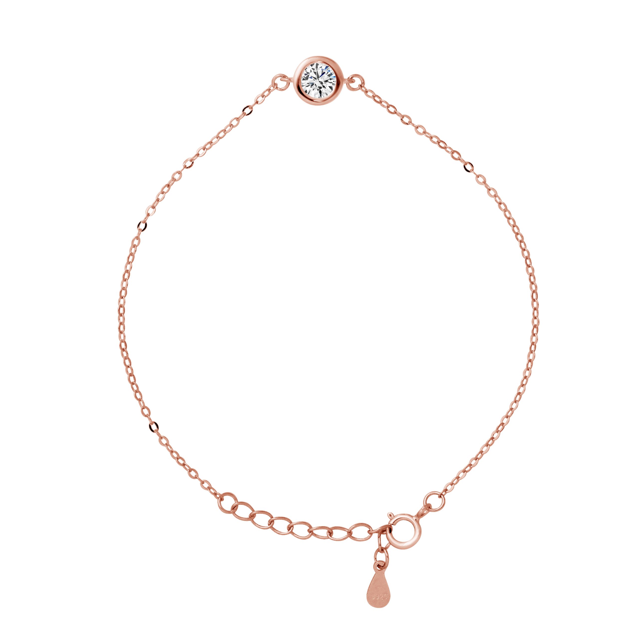 Lova - Lola Van Der Keen Womens Bracelet - Night Out Collection - Pink Sterling Silver - One Size