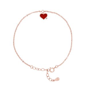 Lova – Lola Van Der Keen Womens Bracelet – Night Out Collection – Pink Sterling Silver – One Size