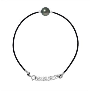 Diadema Womens – Bracelet – Black Nylon – Tahiti Pearl – One Size