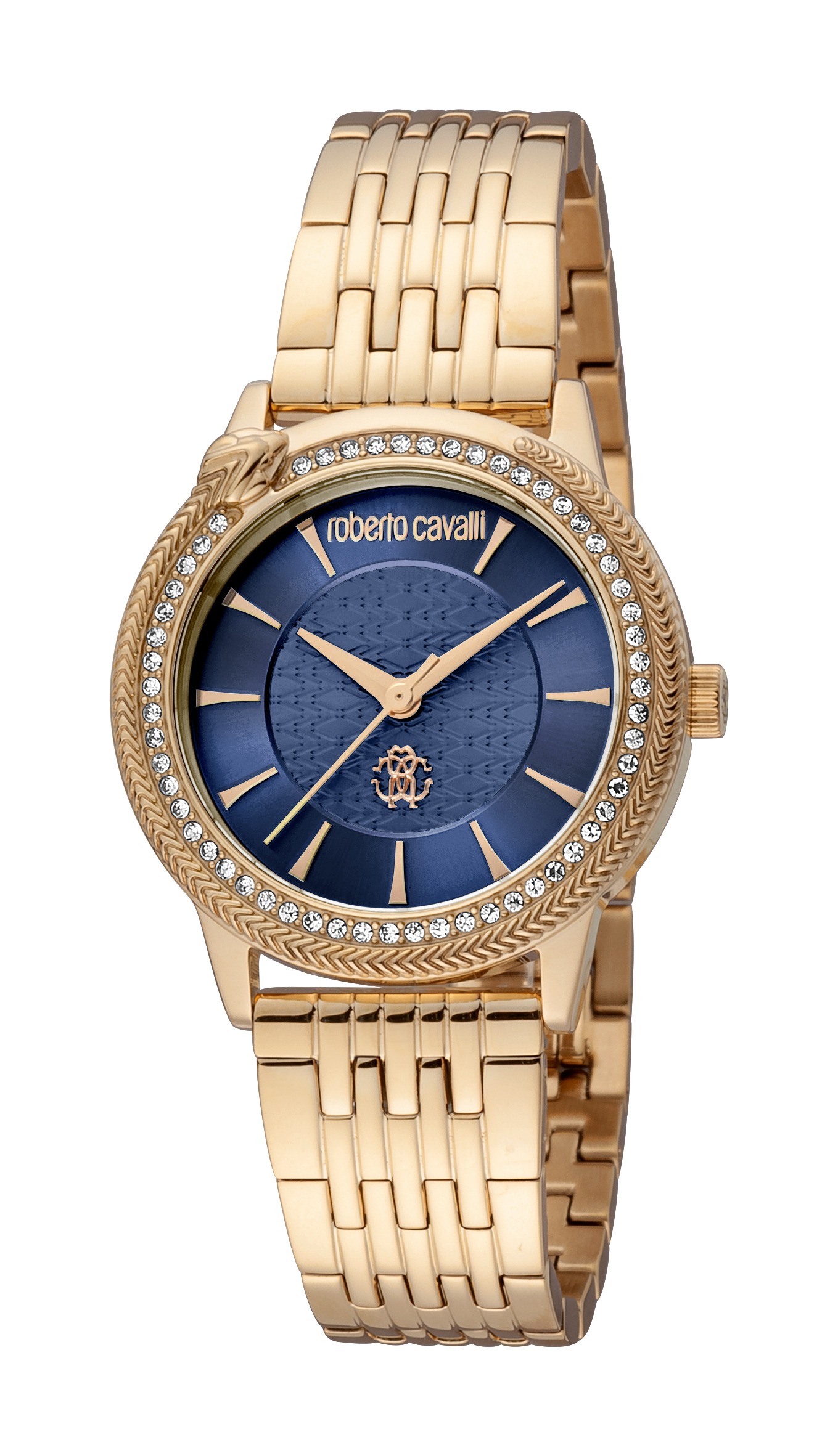 Roberto Cavalli RC5L037M0075 Womens Quartz Stainless Steel Dark Blue 5 ATM 32 mm Watch - One Size