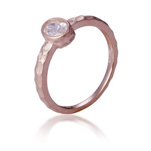 Orphelia ‘Robin’ WoMens 925 Sterling Silver Ring – Rose ZR-7434 – Size Q