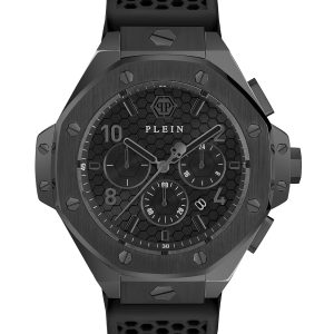 Philipp Plein Chrono Royal Mens Black Watch PWPRA0924 Silicone – One Size
