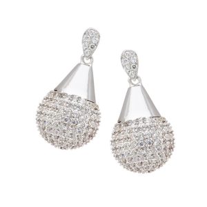 Orphelia WoMens 925 Sterling Silver Drop Earrings – ZO-5938 – One Size