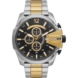 Diesel Mega Chief Mens Multicolour Watch DZ4581 Stainless Steel – One Size