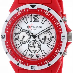 Sector : Expander 90 Mens White Watch.. – Red – One Size