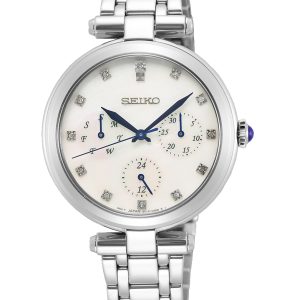 Seiko WoMens Silver Watch SKY663P1 Stainless Steel – One Size