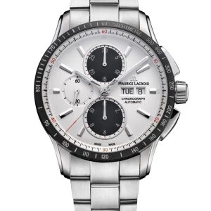 Maurice Lacroix Pontos Mens Silver Watch PT6038-SSL22-130-1 Stainless Steel (archived) – One Size
