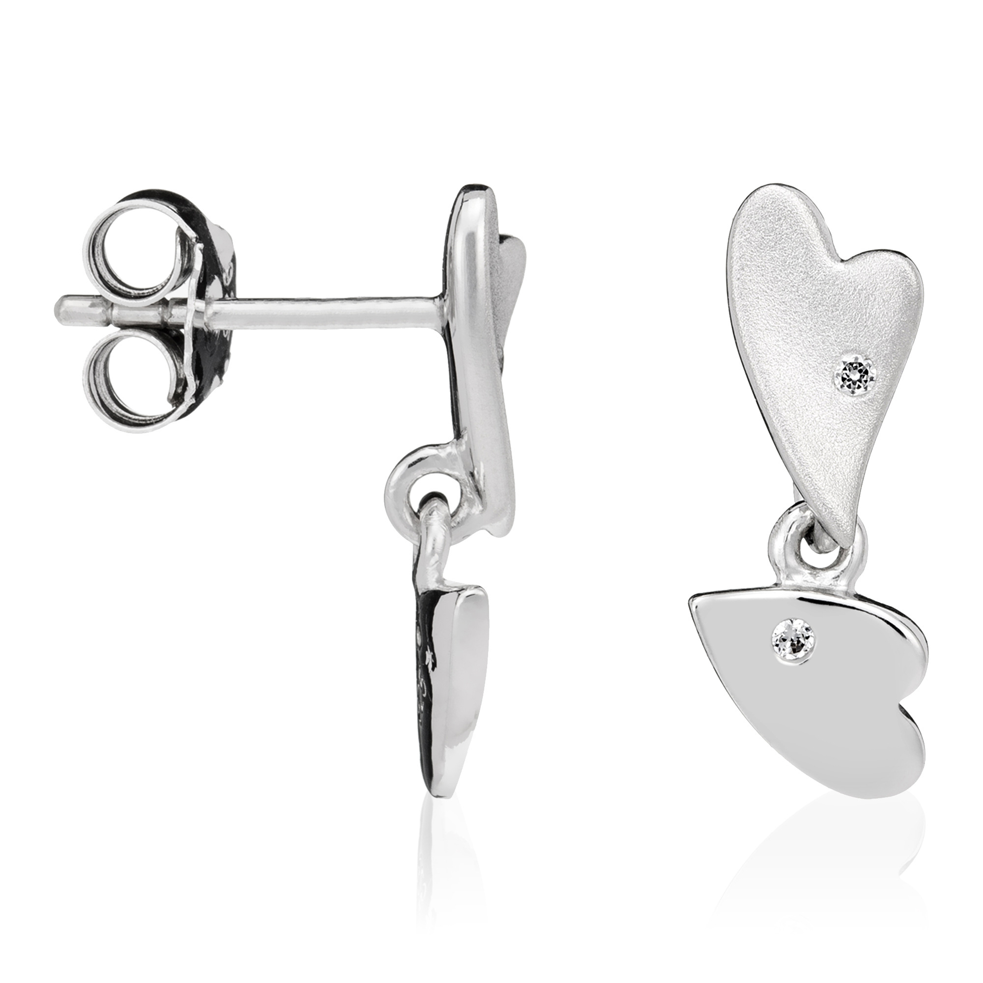 Orphelia WoMens 925 Sterling Silver Drop Earrings - ZO-5011 - One Size