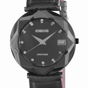 Jowissa Womens : crystal women’sblack watch – Black – One Size