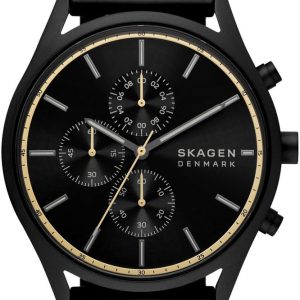 Skagen Holst Chronograph Mens Black Watch SKW6910 Stainless Steel (archived) – One Size