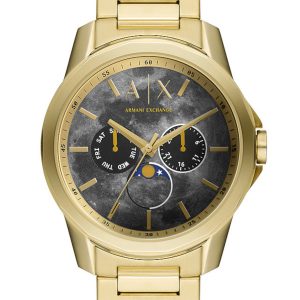 Armani Exchange Banks Mens Gold Watch AX1737 Stainless Steel (archived) – One Size