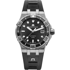 Maurice Lacroix Aikon Mens Black Watch AI6057-SSL20-330-2 Rubber – One Size