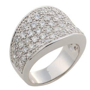 Orphelia WoMens 925 Sterling Silver Ring – ZR-3490 – Size N