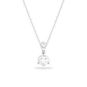 Swarovski ‘Solitaire’ WoMens Base Metal Pendant – Silver 5472635 Metal (archived) – One Size