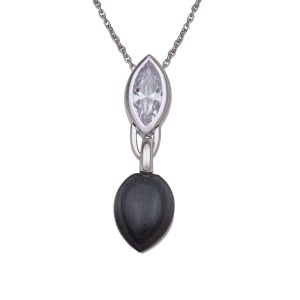 Orphelia WoMens 925 Sterling Silver Chain with Pendant – ZH-4531 – One Size