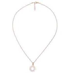 Orphelia ‘Jasmine’ WoMens 925 Sterling Silver Chain with Pendant – Rose ZH-7076/1 – One Size