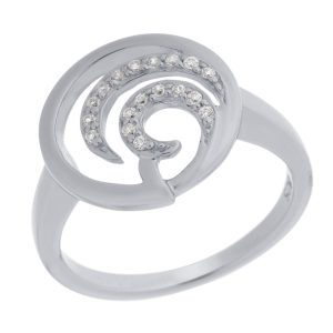 Orphelia WoMens 925 Sterling Silver Ring – ZR-7084 – Size L