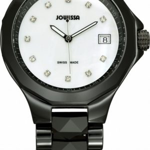 Jowissa Womens : Mars Women’sMother Of Pearl Watch – Black – One Size