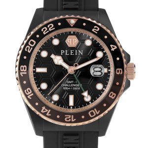 Philipp Plein Gmt-i Challenger Mens Black Watch PWYBA0823 Silicone – One Size