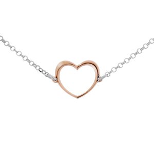 Orphelia ‘Mada’ WoMens 925 Sterling Silver Bracelet – Silver/Rose ZA-7389 – Silver & Rose Gold – One Size