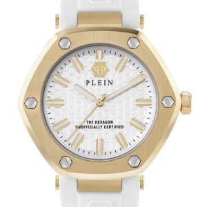 Philipp Plein The Hexagon WoMens White Watch PW1BA0123 Silicone – One Size